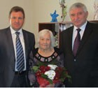 Ветеран войны  Матрена Наздрачева  приняла поздравления