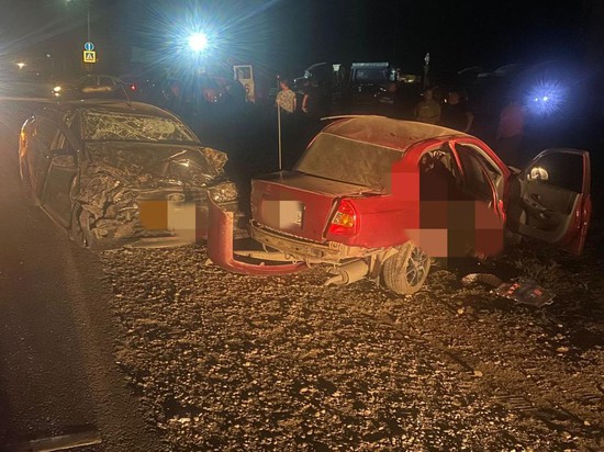 Смертельная автоавария под Буденновском. Фото ГИБДД СК