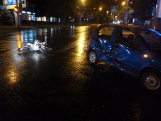 Несовершеннолетний скутерист попал в аварию в Ставрополе, авария, ДТП, скутер