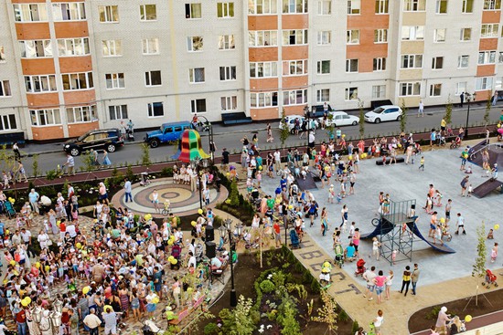 Открытие новой спортплощадки в Ставрополе