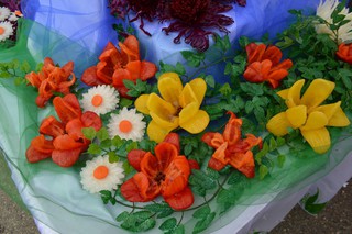 Цветы из овощей