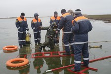 Ставропольские спасатели на льду