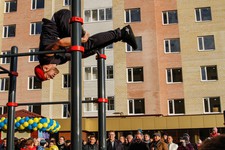 Открытие воркаут-площадки в Ставрополе. Фото пресс-службы Губернатора Ставрополья