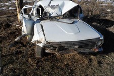 На Ставрополье пассажир легковушки погиб в ДТП из-за взорвавшегося колеса. Фото УГИБДД края.