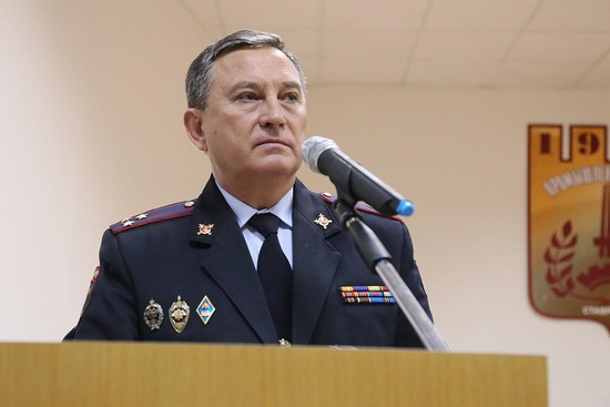 Начальник УМВД России по г. Ставрополю полковник полиции Е. А. Нуйкин.