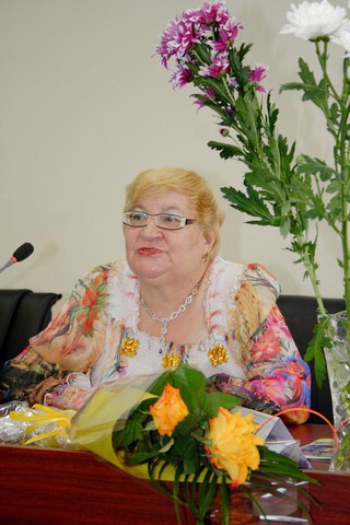 Светлана Ивановна Головко на презентации монографии.