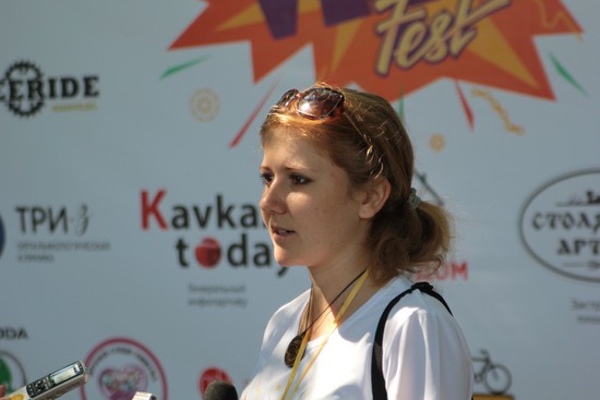Юлия Говорова - главный организатор Велофеста