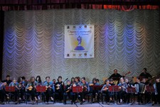 Оркестр русских народных инструментов под руководством Татьяны Нелюба на церемонии открытия конкурса.