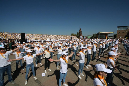 На Крепостной горе выступил тысячеголосый детский хор Ставрополья.