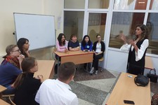 Свой проект «Дискусионный клуб «Твой выбор» представила коллегам М. Ф. Ашигова, учитель истории, молодой специалист лицея № 35.