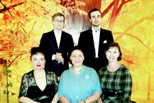 Слева направо: Татьяна Диева, Лариса Конева, Светлана Щёголева,  Дмитрий Маслеев, Юрий Михайленко.