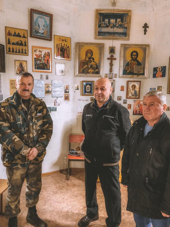 Гости из Евпатории в музее военно-патриотического клуба «Русские Витязи».
