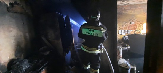 Пожар в Пятигорске. Фото ГУ МЧС РФ по СК