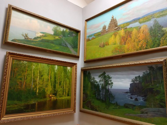 В картинной галерее пейзажей П.М. Гречишкина 