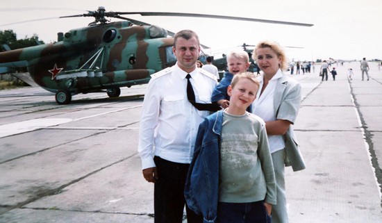 Борис Зубко с семьей.