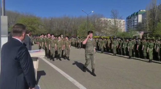 На фото кадр из видео в телеграм главы Ставрополя