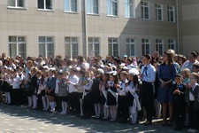 Первоклассники в школе Ставрополя