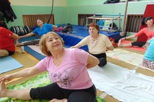 На занятиях в Академии здоровья Василия Скакуна