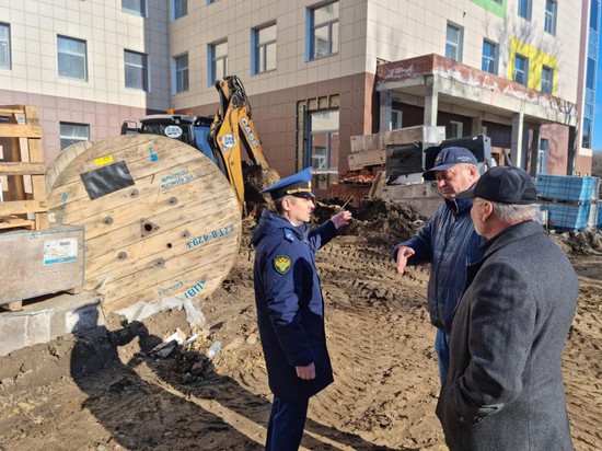 Проверка строительства нового корпуса детской больницы. Прокуратура Промышленного района г. Ставрополя