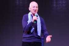 Василий Скакун на презентации книги