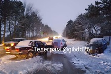 Смертельное ДТП на въезде в Пятигорск, 23.02.23. Фото ГИБДД СК