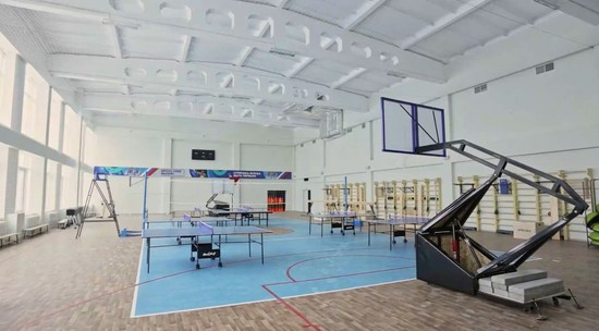 Спортзал в новой школе в Ставрополе. Пресс-служба минстроя края