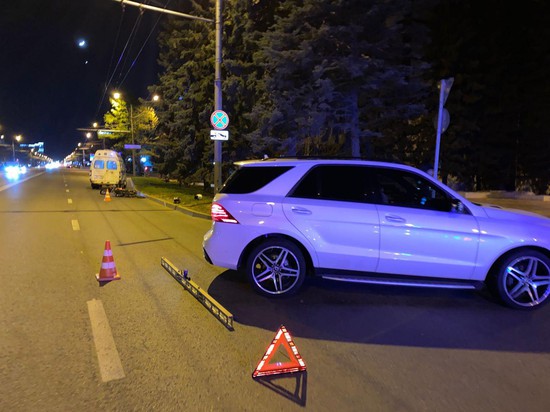 В Ставрополе пострадал скутерист и его пассажирка при столкновении с иномаркой. Фото ГИБДД СК