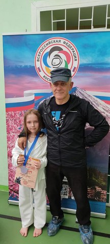 Виктор Бойко с юной воспитанницей Марией Донецкой