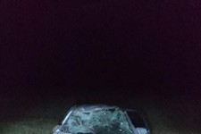 Лихач спровоцировал опрокидывание автомобиля на Сатврополье. Фото ГИБДД СК