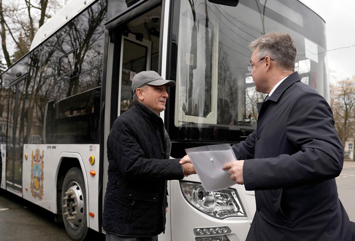 Ставрополю из Москвы передали пять автобусов большого класса