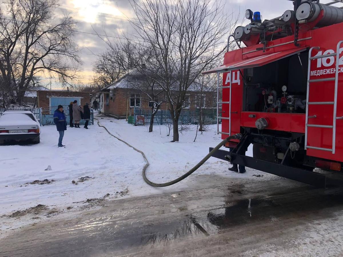 Ставропольские пожарные потушили возгорание в частном доме