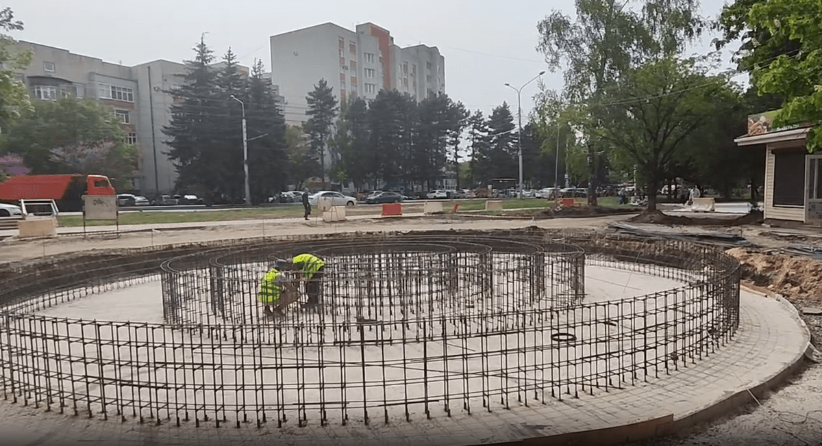 В Ставрополе началось строительство нового фонтана