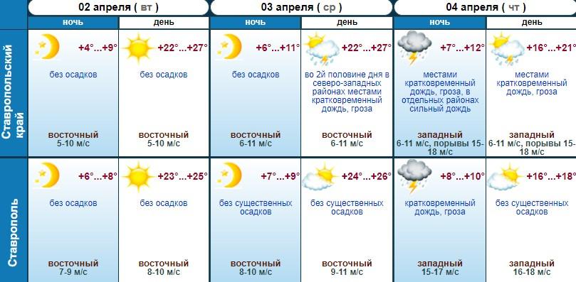 Жара и дожди с грозами ждут жителей Ставрополья в ближайшие 3 дня