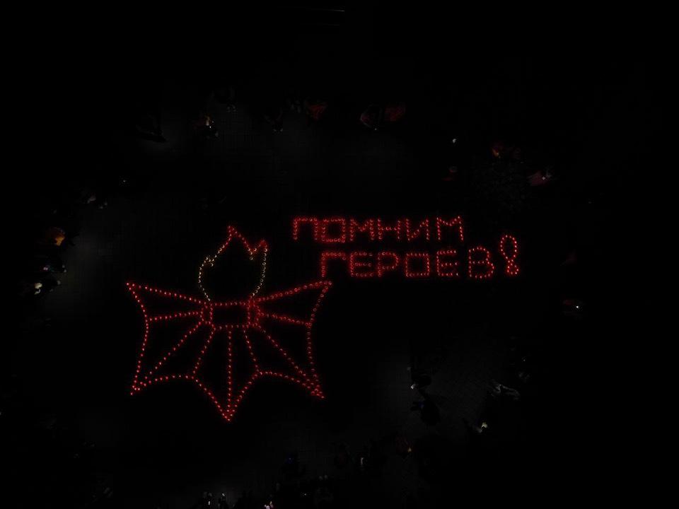 Огненную картину из тысячи свечей в канун Дня Великой Победы создали в Предгорье