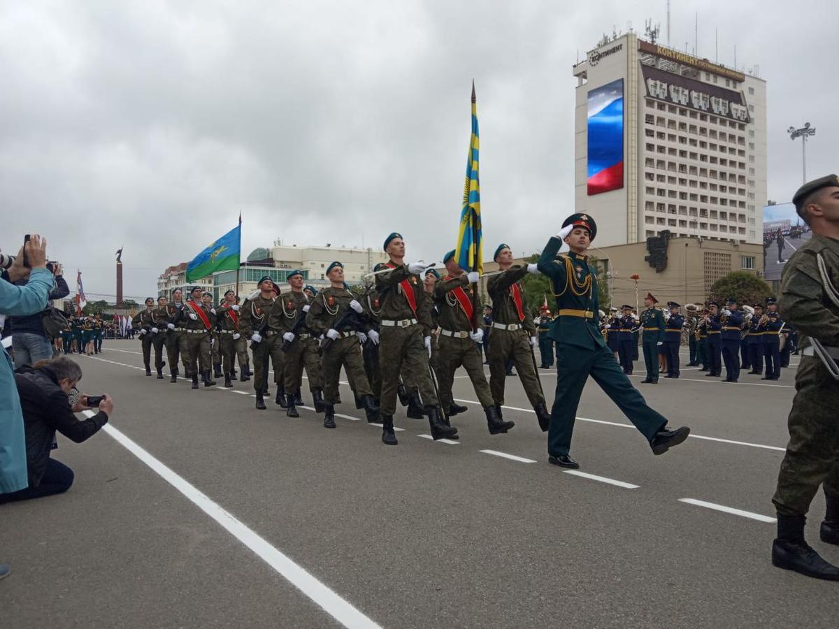 На главной площади Ставрополя проходит Парад Победы