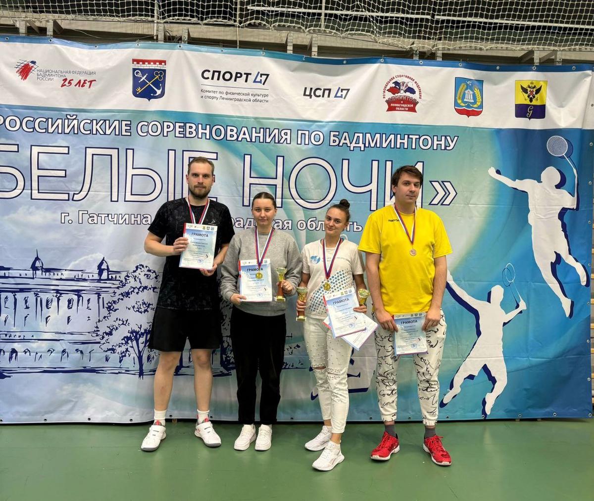 Ставропольские бадминтонисты выиграли 5 медалей на турнире в Гатчине