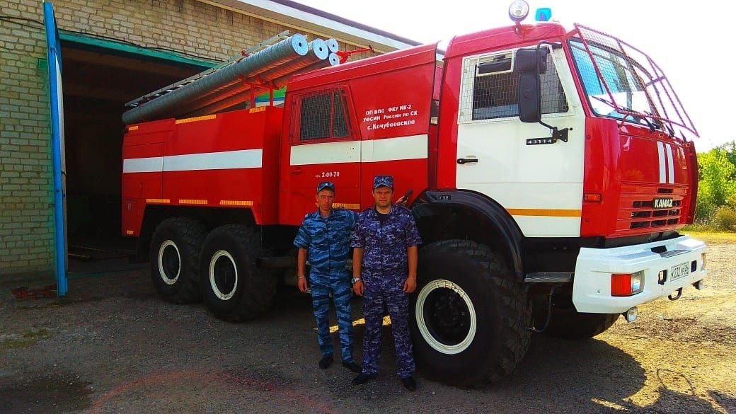 Огнеборцы ставропольской исправительной колонии потушили пожар