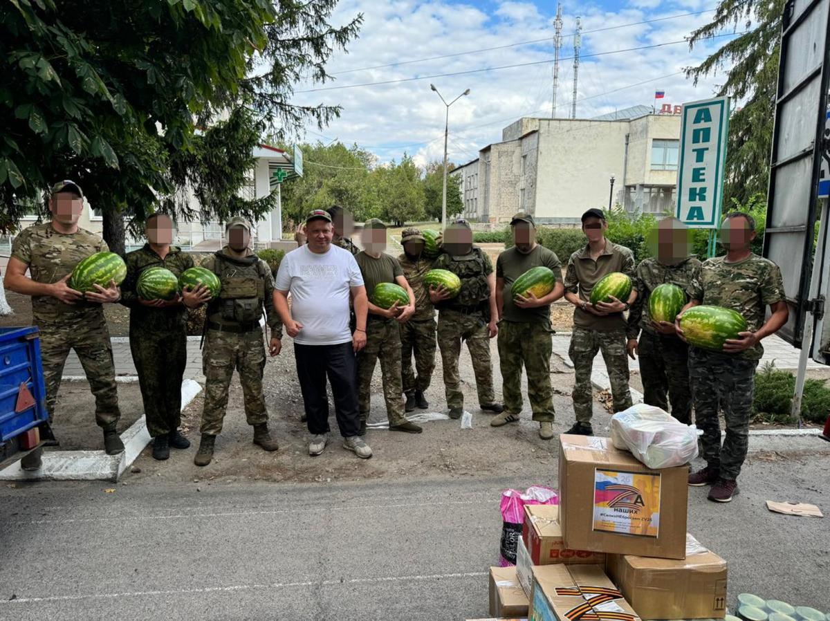 Полтонны арбузов передали бойцам СВО из Предгорного округа