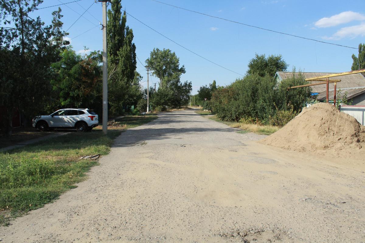 По краевой программе в селе Степном приведут в участок переулка Юбилейный