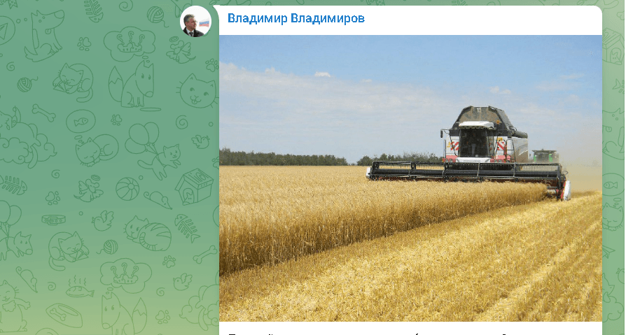 О первом миллионе тонн зерна для хлебного каравая края сообщил глава Ставрополья