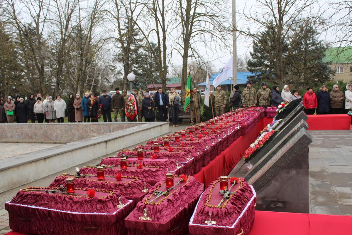 В селе Степном прошло захоронение останков воинов Великой Отечественной войны