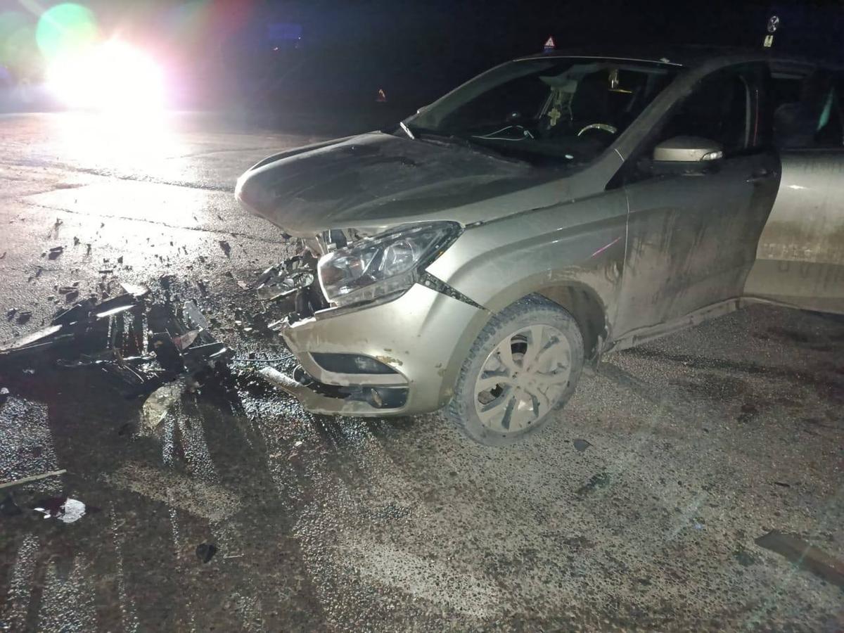 В Арзгирском округе произошло тройное столкновение автомобилей «Лада»