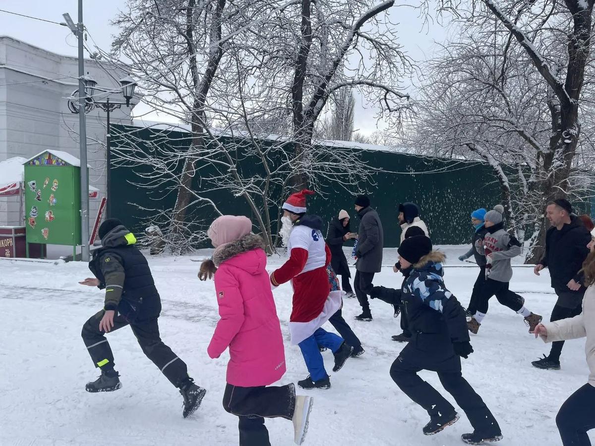 Легкоатлетический забег прошел в первое утро января в Ессентуках