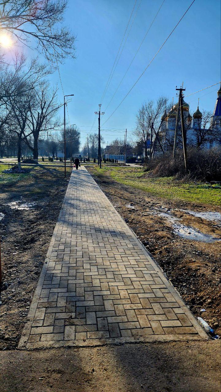 В селе Левокумском благоустроят более 2 километров улицы Гагарина для пешеходов