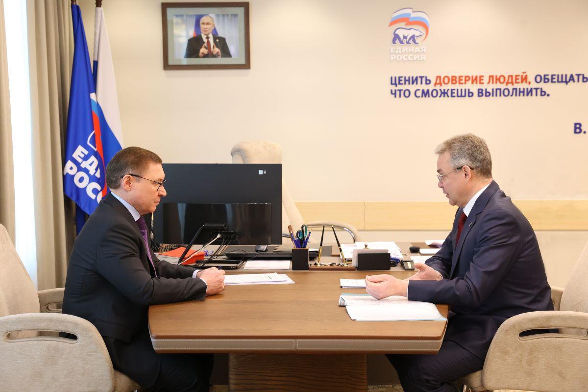 Владимиров и Якушев обсудили реализацию народной программы на Ставрополье