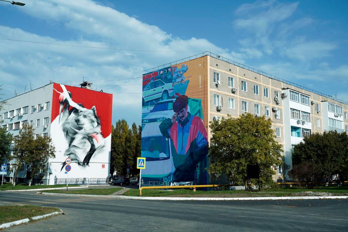 Знаменитые муралы в Солнечнодольске будут реставрировать