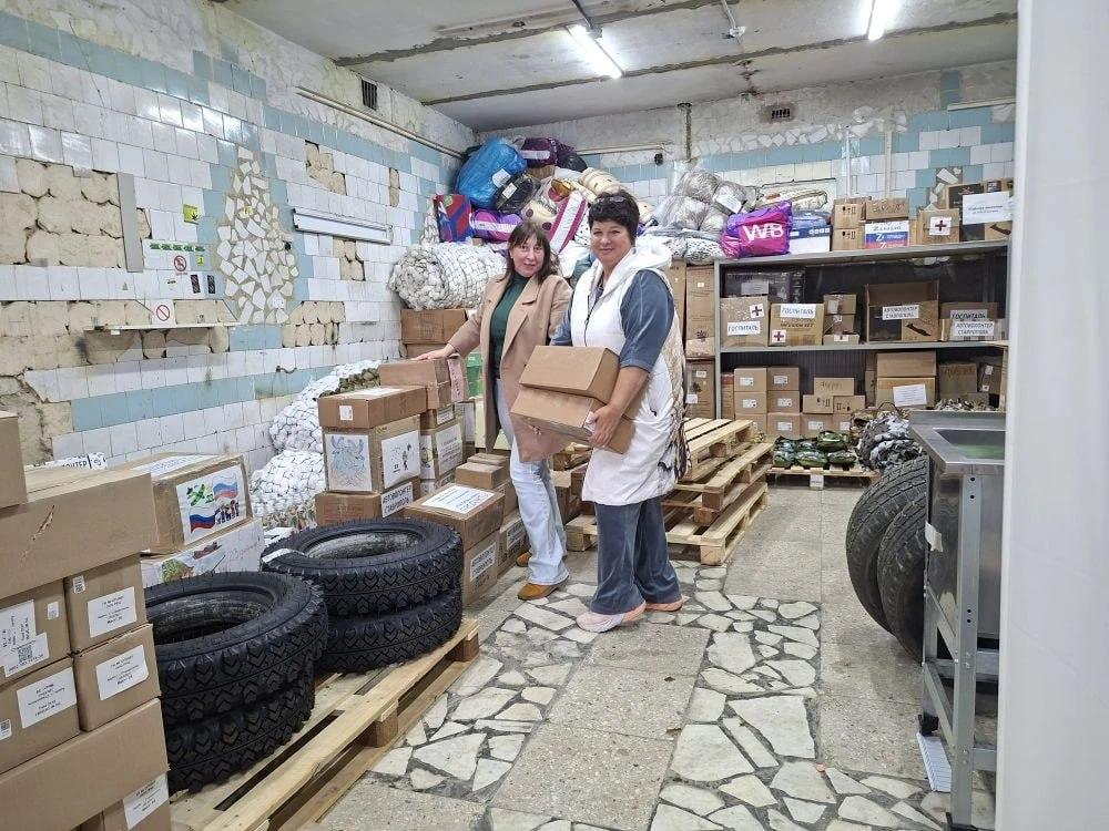 Совет женщин Ставрополя отправил в госпиталь на фронт очередной гумконвой