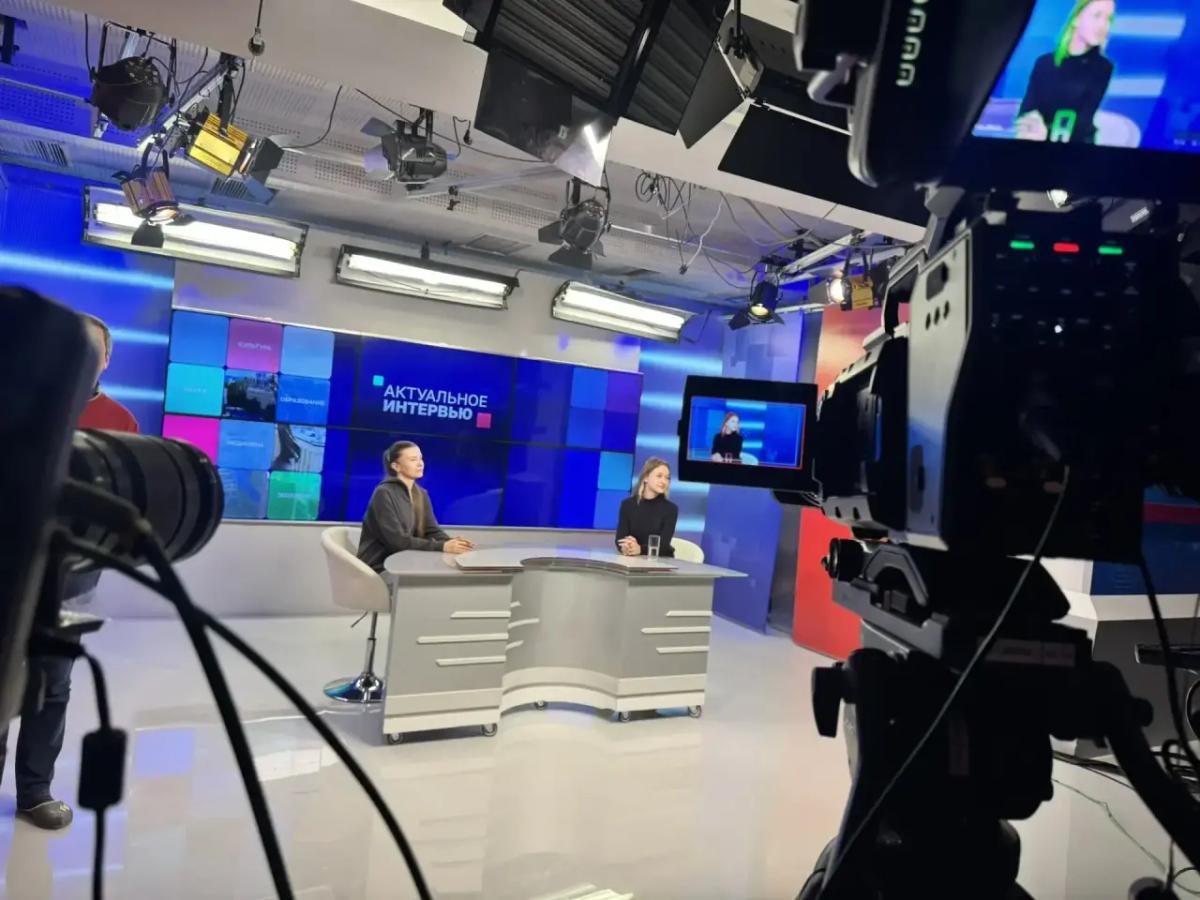 Студенты Белгородского университета побывали на экскурсии на краевом телеканале