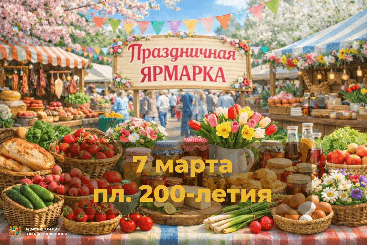 В Ставрополе состоится праздничная ярмарка в честь 8 марта