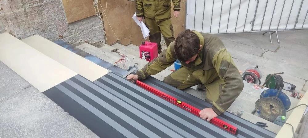 В Ставрополе начали монтаж обновленных музыкальных ступеней